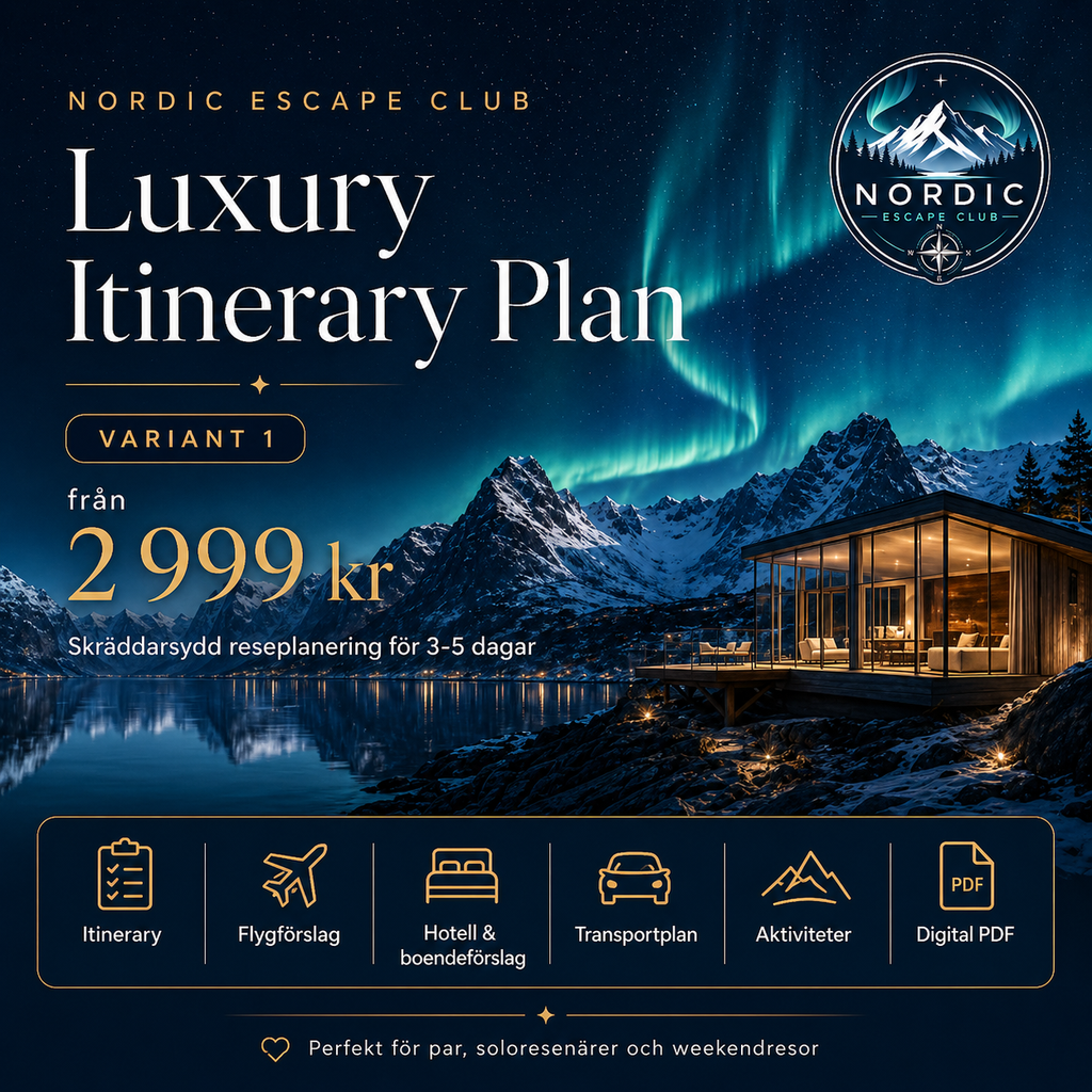 Luxury Nordic Travel Experince Digital Itinerary